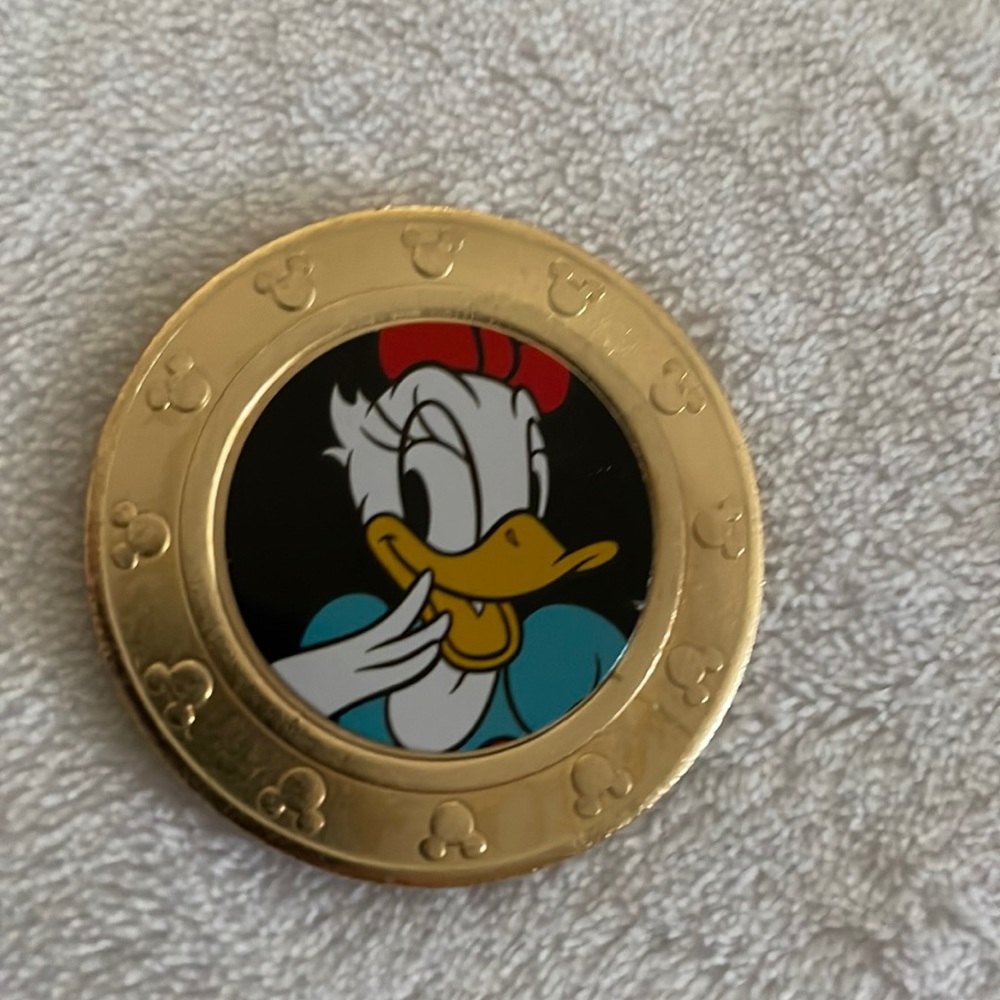 Frankford Daisy black background coin